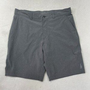 Eddie Bauer Flexion Amphib Travex Hiking Shorts Size 35 Gray Travel Stretch